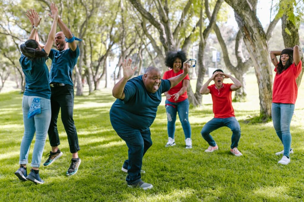 A group of coworkers become fast friends with some outdoor games and adventures.